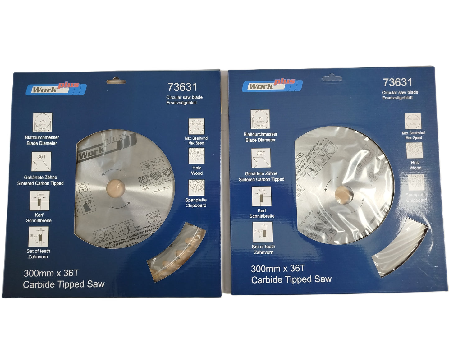 2 x HM Sägeblatt Ø 300 x 30 mm 36 Zähne f. Holz Sägenblatt Säge Hartmetall Kreissägeblatt
