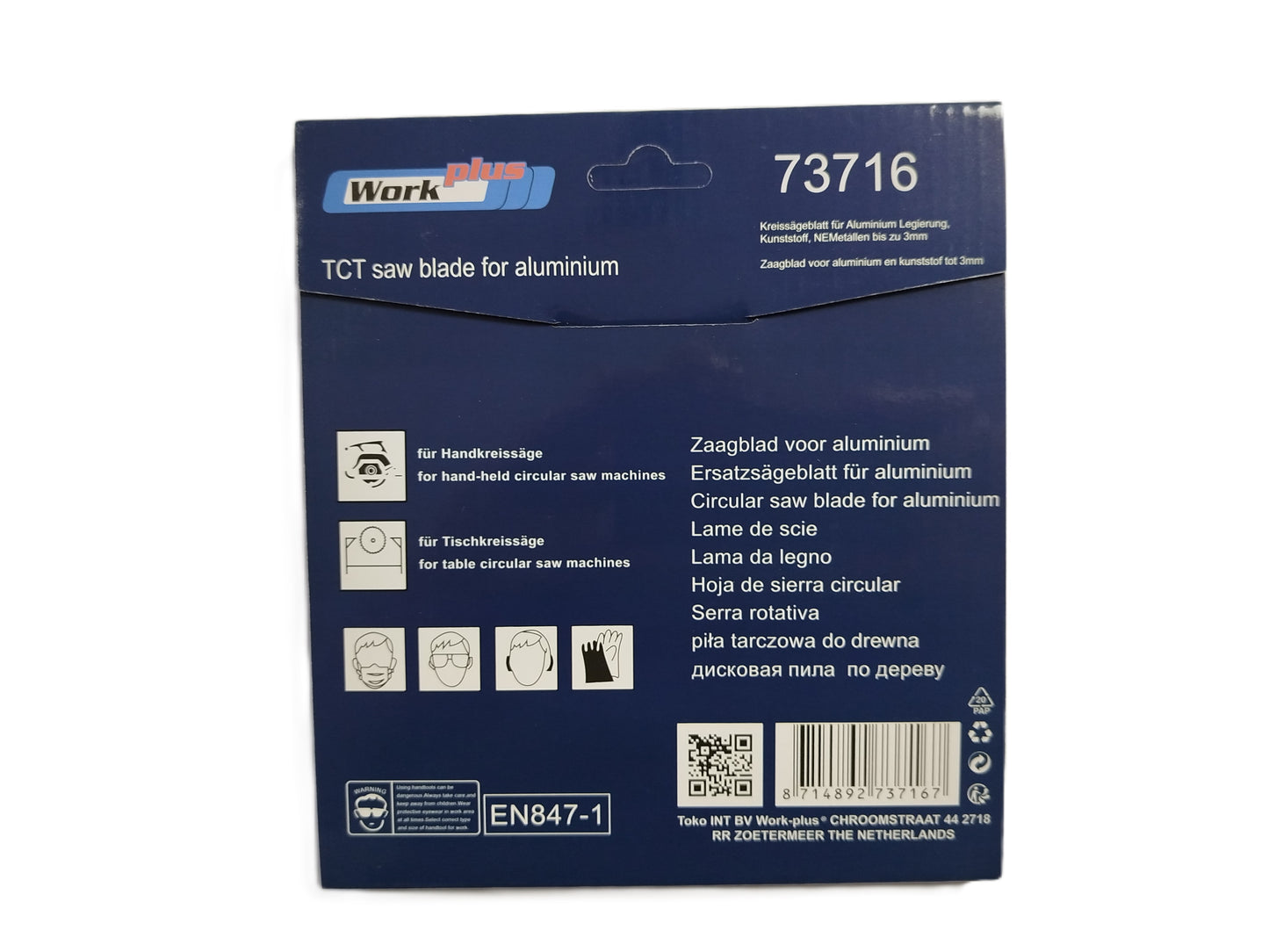 HM Sägeblatt Ø 160 x 30 mm f. Aluminium Kunststoff Alu 60 Zähne Säge Kreissägeblatt