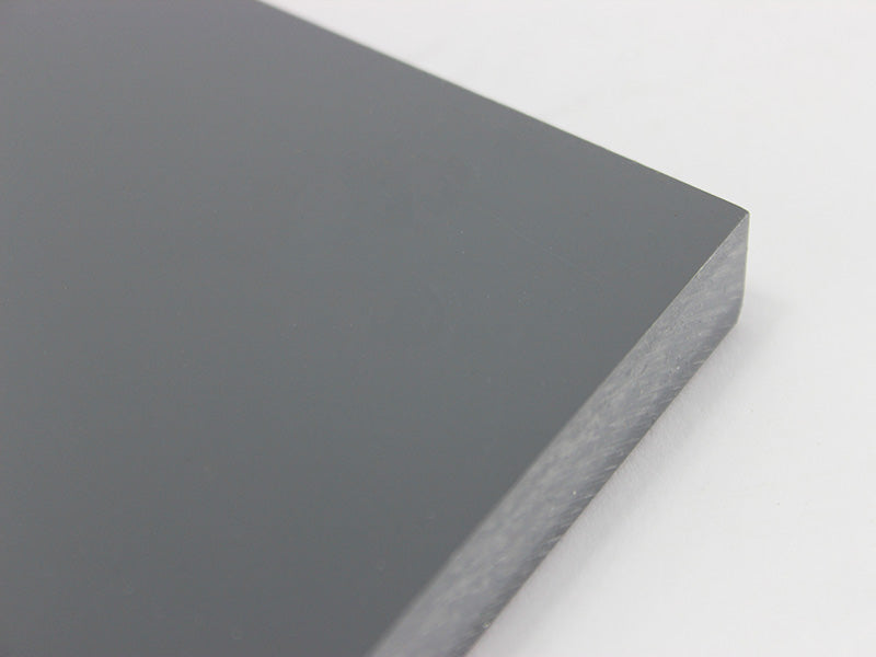 (75.- Euro/m²) Hart PVC Platte Kunststoff 400x100x15 mm grau Reststück