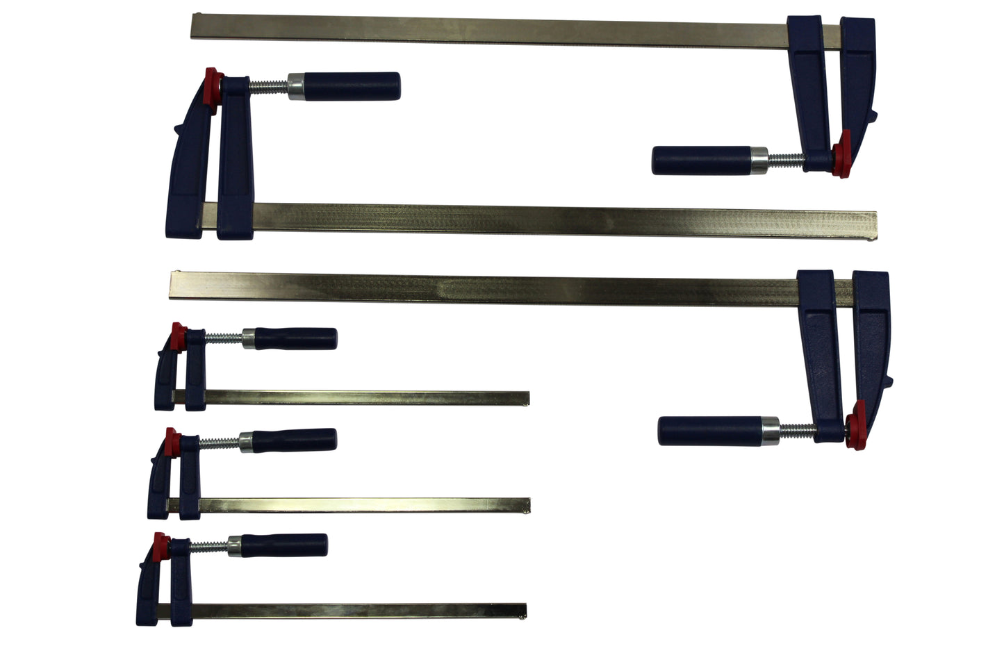 3 x Schraubzwinge 600x120 + 3 x 300x50