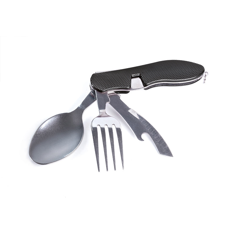 Camping Outdoor Besteck Set Gabel Löffel Messer Taschenmesser