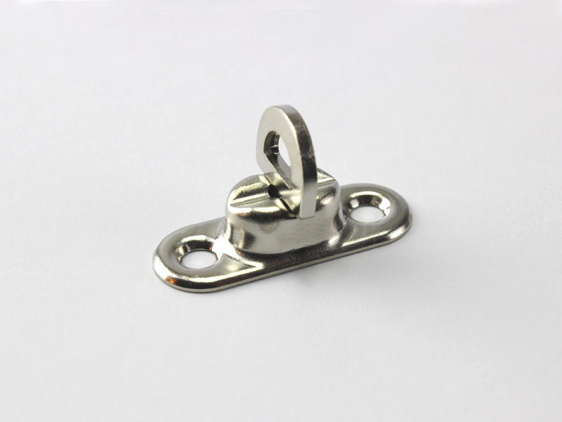 10 x Drehverschluss f. Ovalösen 17 x 11 mm Messing Nickel rostfrei Plane