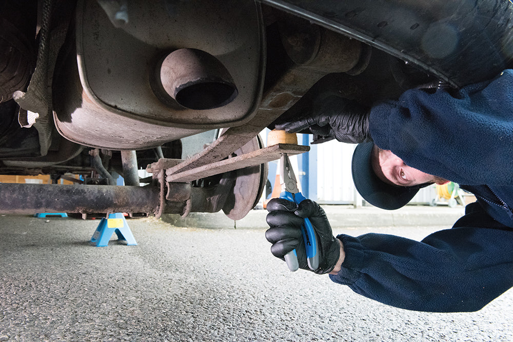 Profi Kombizange 200mm Seitenschneider Kneifzange Flachzange Silverline 589671