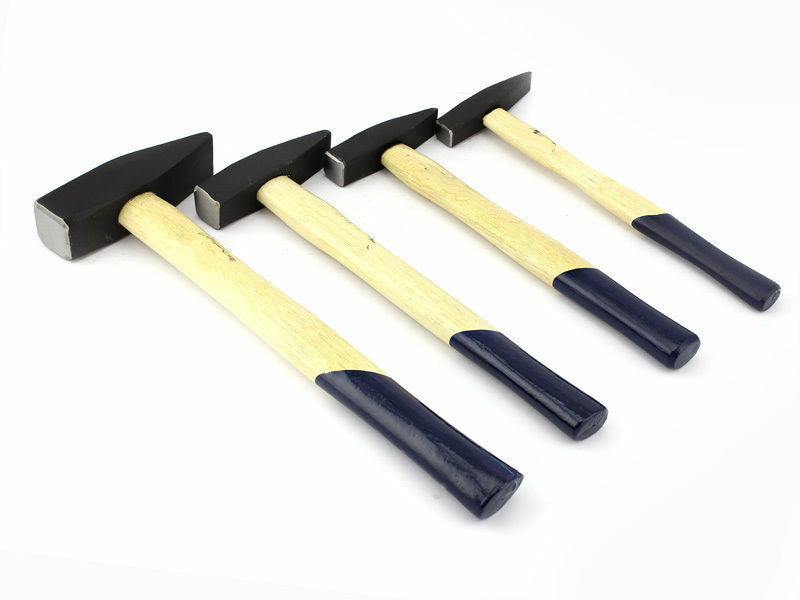 Schlosserhammer Satz 4-tlg,Hammer Set 100 + 200 + 300 + 1000g, Holzstiel
