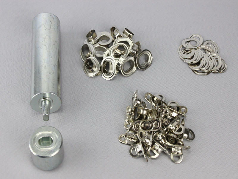 Ovale Poinçon 17 X 11 MM + 20 Oeillets Nickel + 20 Capuchons