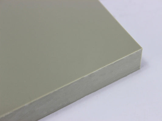 (52,84 Euro/m²) PP Platte Kunststoff grau 495x195x15 mm Polypropylen Reststück
