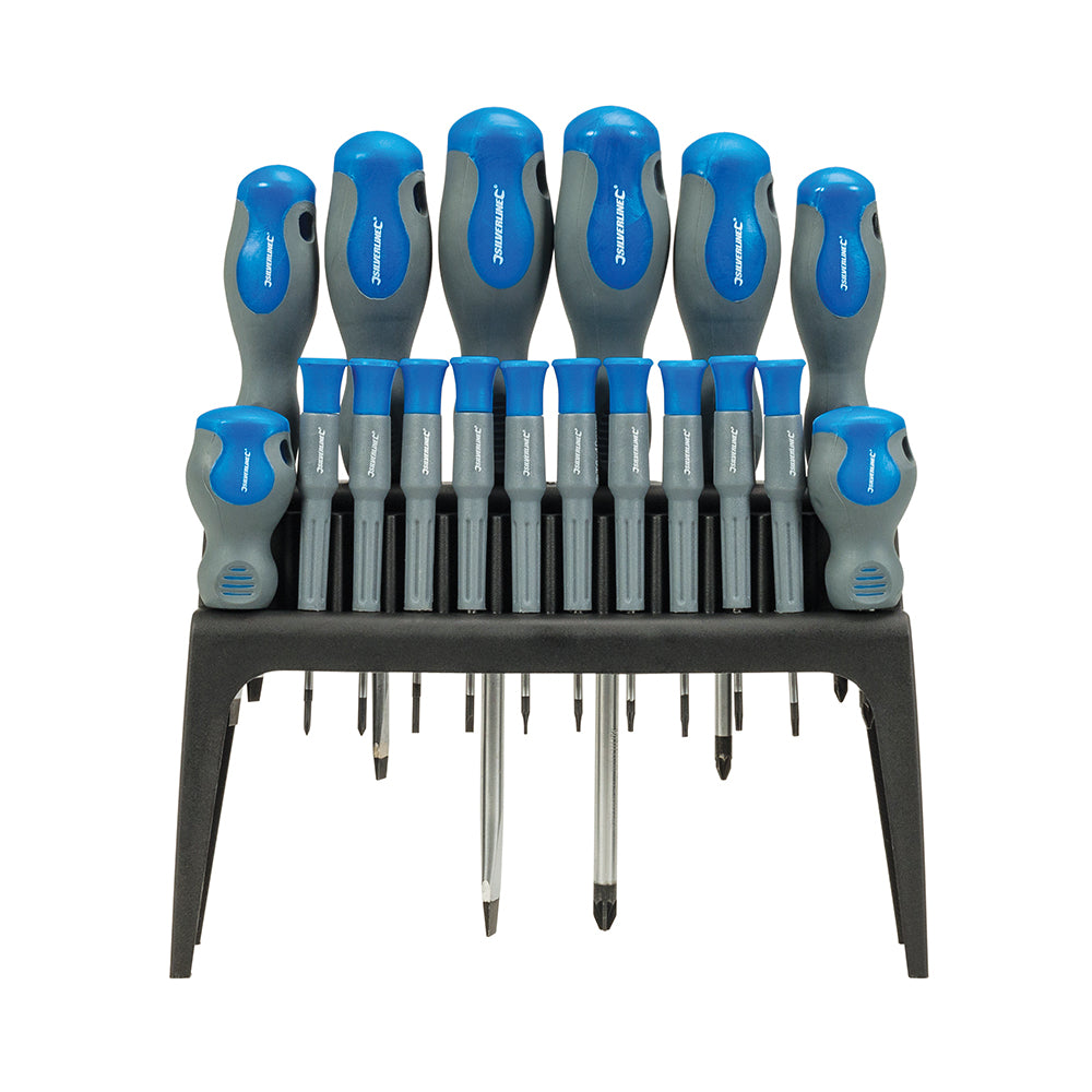 Silverline - Weichgriff-Schraubendreher, 18-tlg. Satz 633940