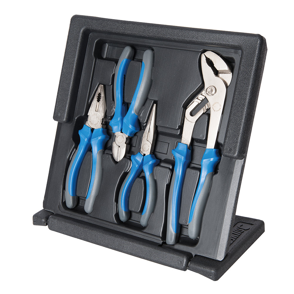 Profi Zangen 4-tlg Set Kombizange Spitzzange Seitenschneider Wasserpumpenzange
