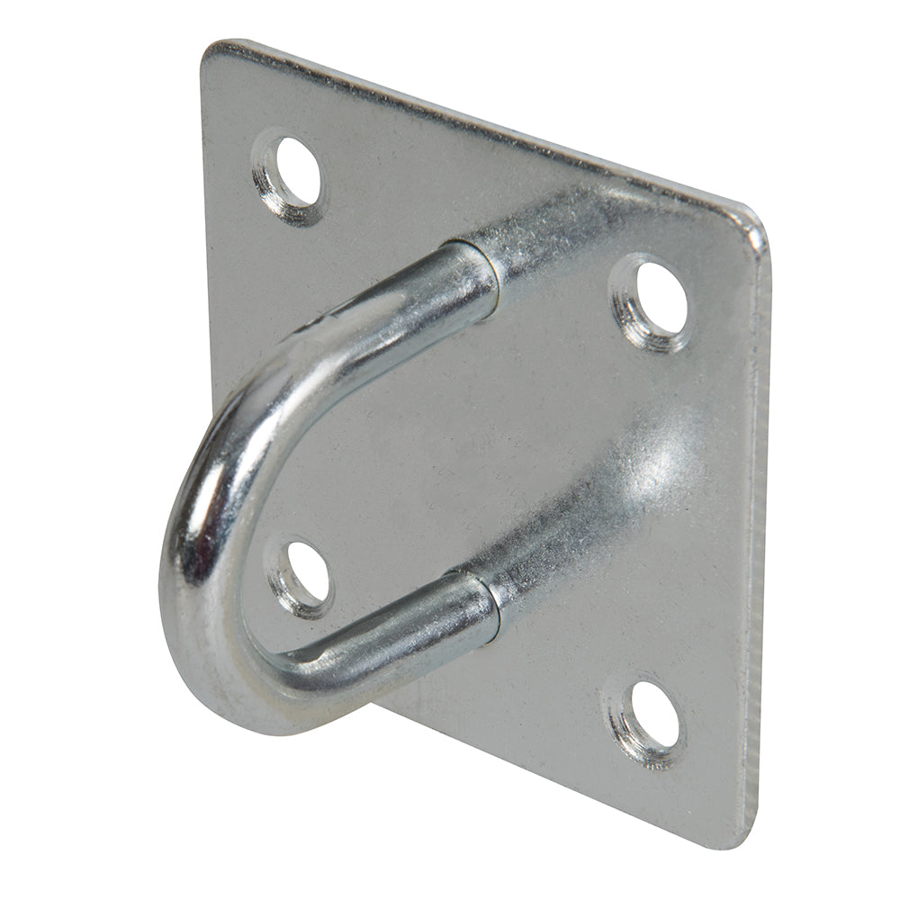 Augplatte galvanisiert Augenplatte Stahl Ring Öse Kettenplatte Haken 50x50 Zink