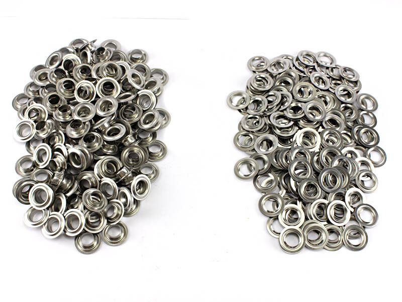 50 x Ösen 20mm Ösen Messing vernickelt Rundösen Planenösen