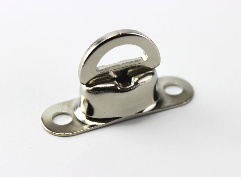 10 x Drehverschluss f. Ovalösen 22,5 x 13,5 mm Messing Nickel rostfrei Plane