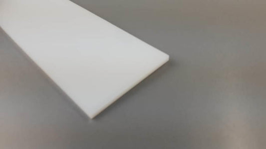 (50,00 Euro/m²) Kunststoff Platte PE Polyethylen 155x100x8 mm weiß