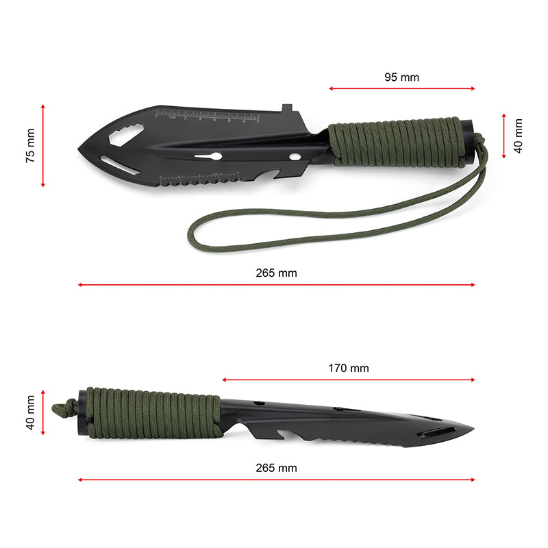 Mulifunktions Schaufel Outdoor Multi Tool Werkzeug Klappspaten Hacke Säge Messer