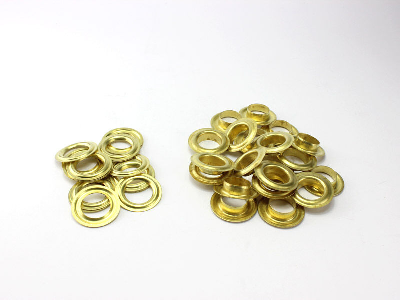 20 x Ösen 40 mm Ösen Messing rostfrei Rundösen Planenösen DIN 7332