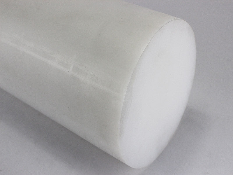 PTFE Rundstab Rundmaterial Rund Klotz Kunststoff Zylinder 100x50 mm weiß