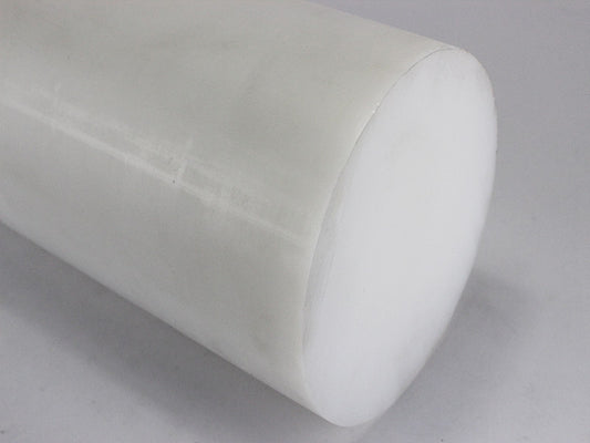 PTFE Rundstab Rundmaterial Rund Klotz Kunststoff Zylinder 60x140 mm weiß