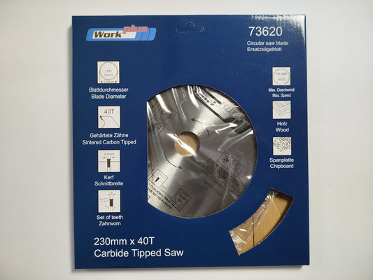 2 x HM Sägeblatt Hartmetall Kreissägeblatt Ø 230 x 30 mm 40 Zähne Säge
