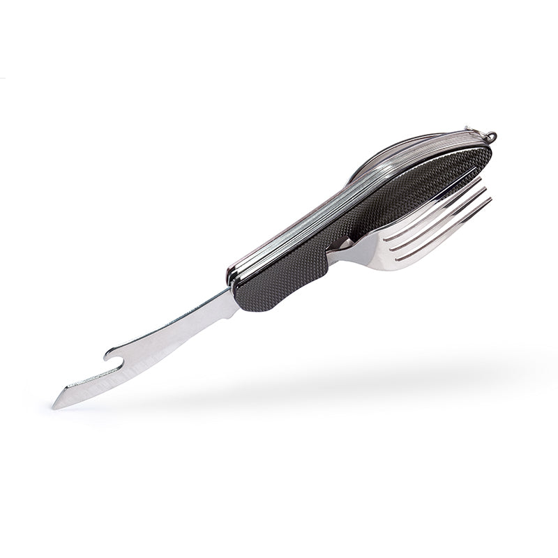 Camping Outdoor Besteck Set Gabel Löffel Messer Taschenmesser