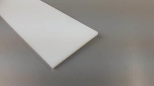 (50,00 Euro/m²) Kunststoff Platte PE Polyethylen 285x145x5 mm HD weiß