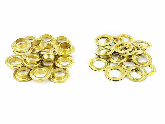 500 x Ösen Rundösen Messing rostfrei 8mm DIN 7332