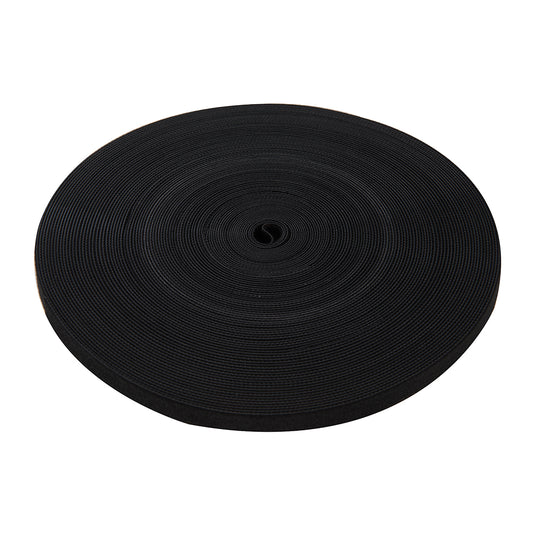 Fixman - Klettband, schwarz 13 mm x 25 m 666014