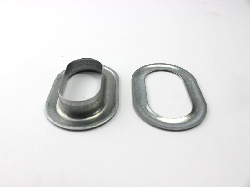 20 x Oval Ösen 42 x 22 mm Zink Planenösen für LKW Plane etc.