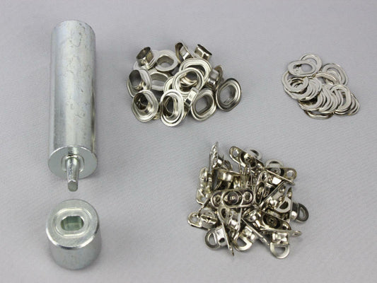 Ovale Poinçon 17 X 11 MM + 20 Oeillets Nickel + 20 Capuchons