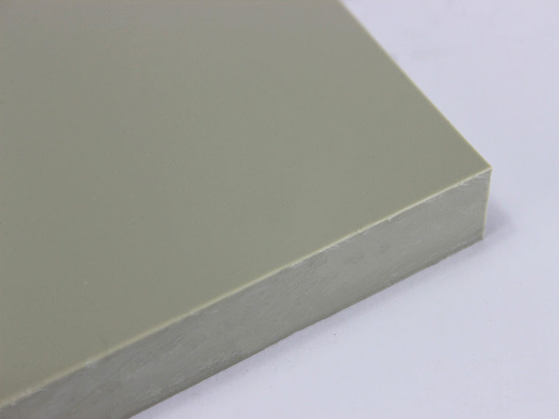 (53,00 Euro/m²) PP Platte Kunststoff grau 500x200x15 mm Polypropylen Reststück