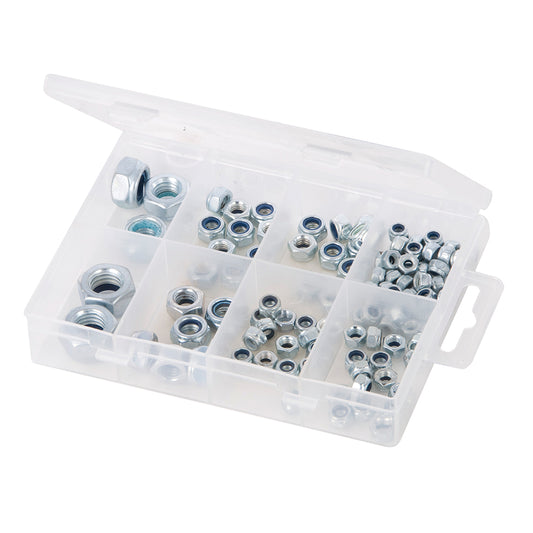 Konter Sicherungs Muttern 108-tlg Schrauben metrisch M4 M5 M6 M8 M10 M12