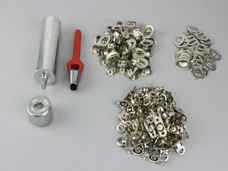 Ovale Poinçon Emporte-Pièces 17 X 11 MM + 50 Oeillets Nickel + 50 Capuchons